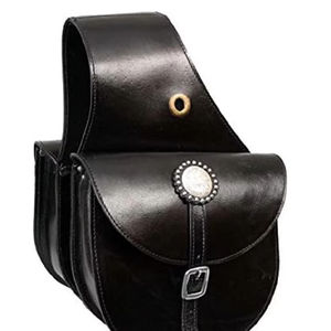 Meilleure vente de sac de selle de cheval en cuir véritable de haute qualité Western Trail Tooling Carving - Product Image 1