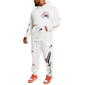 Gran oferta, chándal personalizado para hombre, ropa informal de lana a la moda, ropa de invierno de talla grande, patrón sólido, envío en línea, impresión personalizada - Product Image 1