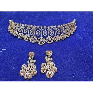 ชุดสร้อยคอเพชรแท้ 100% สำหรับผู้หญิง ฟรีไซส์ เหมาะสำหรับงานปาร์ตี้ - Product Image 3