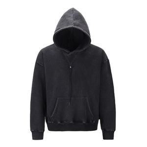 Sudadera con Capucha Unisex Personalizada de Algodón, Hombros Caídos, Bordada, Lavado Vintage, Impresión Digital de Invierno, 340 Gramos, Corte Holgado - Product Image 6