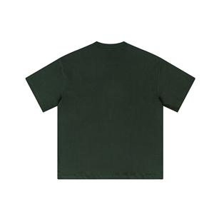 Nouveau surdimensionné solide à manches courtes T-shirt 100% coton Streetwear unisexe coupe ample T-shirt tricoté t-shirts de haute qualité hommes - Product Image 5