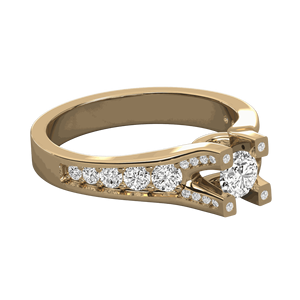 Round Diamond Designer Prong Set Solitaire Ring - Product Image 6