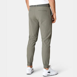 Wholesale Custom Logo <b>Men's</b> Nylon Spandex Stretch Mid Waist Embroidered Skinny Fit Golf Pants <b>Sports</b> <b>Trousers</b> Jogger Bottom - Product Image 4