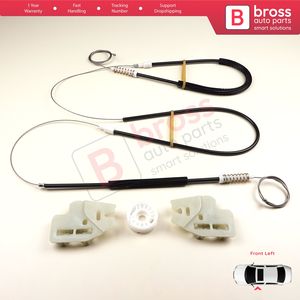 BWR491 Kit de réparation de lève-vitre porte avant gauche pour série 3 E46 2001-2005 4/5 porte Facelift 51337020659 Bross Auto Parts - Product Image 3