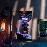 Lampe en époxy personnalisée, lampe en résine époxy, lampe en résine époxy personnalisée, lampe en bois et résine, veilleuse personnalisée, cadeau fait main, anniversaire