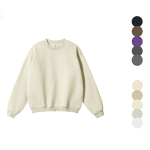 Personalizado de alta calidad hombres mujeres de manga larga cuello redondo 100% algodón sudadera polar de gran tamaño pulóver sudaderas con capucha mujeres - Product Image 1