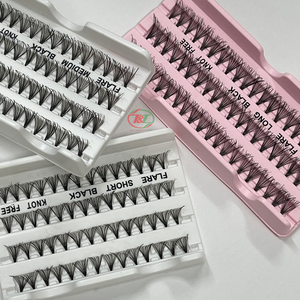 ขนตาปลอมแคชเมียร์สีดำแบบแยกชิ้นจากเวียดนามมีรูโค้ง - Product Image 2