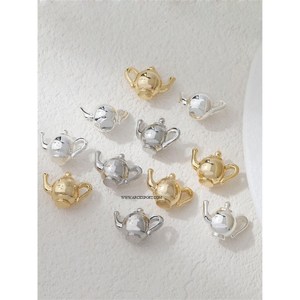 Théière et cafetière minimaliste créative pour la maison, l'hôtel et le restaurant, pot décoratif, design antique poli multicolore, théières en laiton - Product Image 1