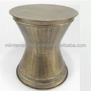 Mesa de centro de hierro de cobre martillado antiguo Diseño único Sala de estar y decoración del hogar - Product Image 3