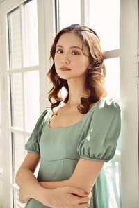 Lụa Mặc Áo Choàng cổ điển Regency phong cách đầy đủ chiều dài ăn mặc hoàn hảo cho bridgerton theo chủ đề sự kiện hoặc prom - Product Image 4