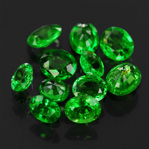 หินโกเมนสีเขียว tsavorite หินธรรมชาติทุกรูปทรงผ่านการรับรองอัญมณีอัญมณีทำด้วยมือหลวมอัญมณีทำด้วยมือ - Product Image 3