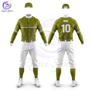 Ropa de equipo personalizada al por mayor con servicio OEM/ODM ropa de deporte duradera transpirable de alto rendimiento para uniformes de béisbol de equipos - Product Image 4