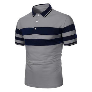 Logotipo personalizado de los hombres para la camiseta del Polo de talla grande patrón sólido sublimación de impresión 100% algodón en blanco poliéster Golf camisetas de punto - Product Image 3