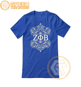 Wholesale Customized Zeta Phi Beta Women's Casual T-Shirts Sorority Apparel High Quality Breathable Cotton - Product Image 4