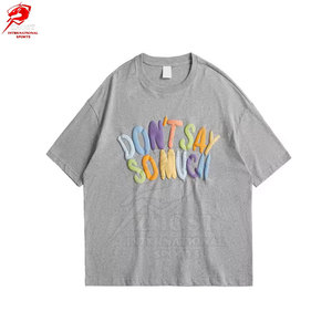 เสื้อยืดพิมพ์ลายพัฟฟ์สุดฮิต ผ้าคอตตอนหนา ทรงปกติ แฟชั่นแนวสตรีทสุดล้ำ - Product Image 4