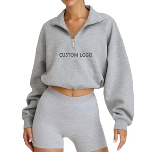 Sudaderas con capucha de mujer con estilo del proveedor del fabricante, Jersey cómodo, técnica de lavado ácido, Color sólido personalizado para Otoño Invierno - Product Image 5