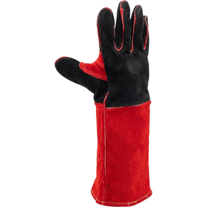 Gants résistants industriels de protection d'impact de cuir de vachette gants confortables de travail de soudure - Product Image 5