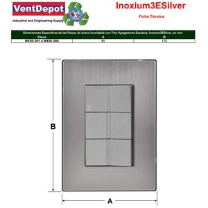สวิตช์บันได, MXIIE-005, 5 ชิ้น, สวิตช์บันได x3, 125-250VAC, 10A, 50/60Hz, สีเงิน, สแตนเลส/พีซี - Product Image 4