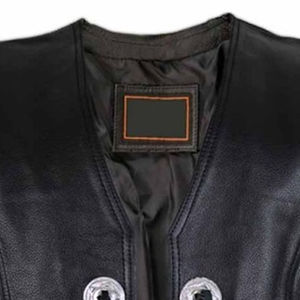 Trendy Fashion Custom Design Genuine Sheep Skin Leather <b>Waistcoat</b> Top Selling Breathable Windproof Mens Leather Vest - Product Image 2