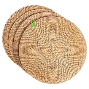 Eco Friendly Square Boho Rattan Mimbre 10mm de espesor Manteles individuales de mesa Diseño personalizado Bajo MOQ - Product Image 2