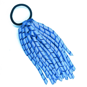 Elastici per capelli personalizzati da 20 cm con fiocco in poliestere per squadre di cheerleading, accessori per feste Lemonade Stand per bambini - Product Image 3