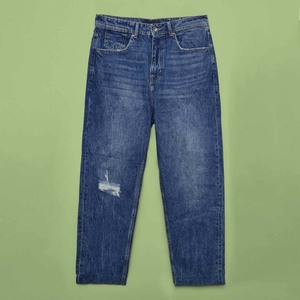 OEM Manufacturer Customization <b>Men</b> Large Size Loose Straight <b>jeans</b> <b>High</b>-<b>waisted</b> 100% Cotton Leisure Denim - Product Image 4