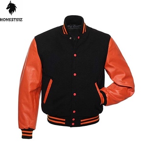 Men's Casual <b>Wool</b> Varsity Jacket Winter Stand Collar Windproof Light Comfortable Letterman Style with Customizable OEM Service - Product Image 3
