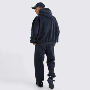 2025ใหม่ชุดวอร์ม2ชิ้นแบบมีฮู้ดใส่ได้ทั้งชายและหญิงชุดวิ่งพิมพ์ลายพัฟสำหรับฤดูใบไม้ร่วง - Product Image 2