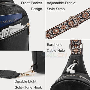 Sac à dos polyvalent avec port pour écouteurs pour le travail et les loisirs Sac à bandoulière tendance avec compartiments spacieux - Product Image 3