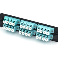 Panneau de brassage fibre duplex LC Offre Spéciale 12 ports OM3 OM4 multimode SM monomode 6 adaptateurs compatible LGX Box