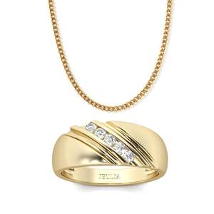 Conjunto de Joyería Jeulia Glimmering Affection en Plata de Ley Chapada en Oro de 18K para Regalo - Product Image 1