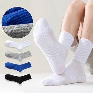 Chaussettes en fibre de coton de haute qualité formelle couleur bleue printemps été hommes chaussettes avec conception et taille personnalisées - Product Image 3