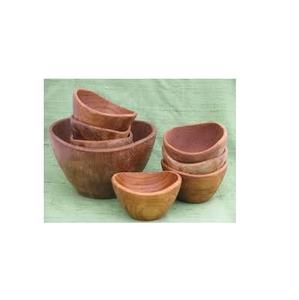 Cuenco de madera de Acacia de tamaño mini, hecho a mano con cuchara de madera y plato, utensilios de cocina, tazón de madera para la venta - Product Image 2