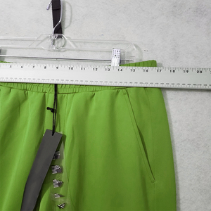 Service OEM Pantalon de jogging uni à coupe ample Pantalon de jogging à déchets élastiques Pantalon de jogging de couleur verte Pantalon de course décontracté de style de rue - Product Image 4