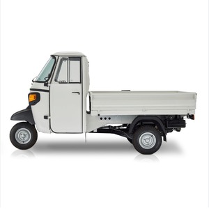 Triciclo de Carga Motorizado, Vehículo de Transporte de Mercancías Compacto de 3 Ruedas, Carrocería Abierta, 2 Asientos - Product Image 1