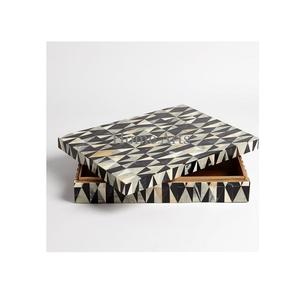 ชุดกล่องเครื่องประดับ3ขนาดที่แตกต่างกันกล่องเก็บเครื่องประดับไม้และไม้ถูพื้นสำหรับอุปกรณ์เสริมบนโต๊ะ - Product Image 2