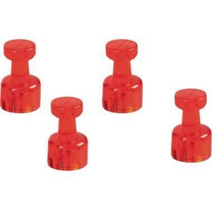 Magnetoplan Memohalter 11 X 18 mm 11mm 0,5kg Ferrit Rot 4 St./Pack for File <b>Folder</b> Accessories Magnet - Product Image 1