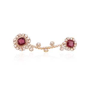 Natural Stone Yellow Gold Bezel Set Gemstone Ring for Wedding <b>Gift</b> - Product Image 2