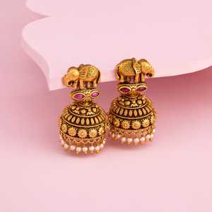 Boucles d'oreilles pendantes de style antique, collection 188907 - Product Image 5