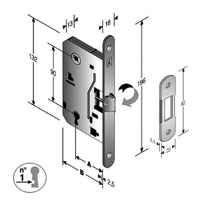 Brevetto B. Rubinetto Centrale Morbido 8/90 con Ingresso BT da 50 mm, Finitura Ottone - Product Image 1
