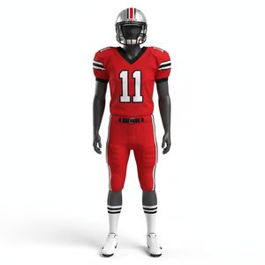 Uniforme de Fútbol Americano, Conjunto de Equipo que Incluye Camiseta, Pantalones Cortos de Protección, Hecho de Tela Atlética de Alta Resistencia y Secado Rápido - Product Image 5