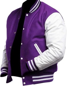 Veste de baseball en laine personnalisée 2025 pour hommes, style universitaire court, logo, grande taille, respirante, manteau d'hiver, fourrure de mouton, décorations vierges - Product Image 1