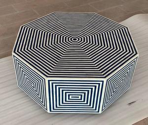 Mesa de Centro con Incrustaciones de Hueso para Decoración de Interiores de Hoteles Boutique, Disponible a Precio de Mayoreo - Product Image 2