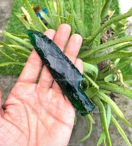 Juego de Cuchillos de Cristal Verde Esmeralda Premium para Decoración de Altar Ritual, Cuchillo de Cristal Tallado, Regalo de Decoración Espiritual para el Hogar - Product Image 2