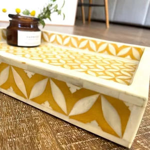 Bandeja de Servicio de MDF con Incrustaciones de Resina de la Mejor Calidad, Bandeja de Servicio Moderna, Ecológica, Natural, para Cocina, Decorativa - Product Image 1