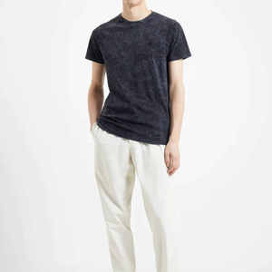 Vente en gros directe d'usine, t-shirts pour hommes en denim délavé, nouveau design tendance, légers, grandes tailles, t-shirts pour hommes en denim délavé à vendre - Product Image 3