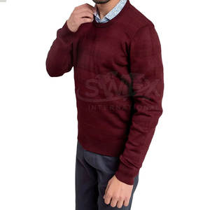เสื้อสเวตเตอร์ผ้าผสมน้ำหนักเบา ถักนุ่ม สวมใส่สบาย อุ่นสบาย สำหรับฤดูใบไม้ร่วงและฤดูหนาว แฟชั่นใหม่สำหรับผู้ชาย - Product Image 3