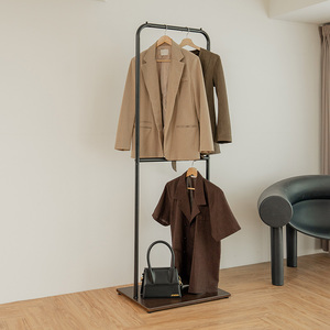 Porte-vêtements moderne en métal noir à 2 niveaux pour le stockage à domicile OEM eBay vente en gros de Taiwan - Product Image 1