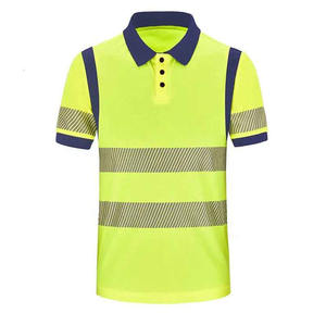 Camiseta DE SEGURIDAD reflectante de alta visibilidad personalizada, camiseta de media manga para hombre, camisas de trabajo de alta visibilidad, camiseta Polo de seguridad para hombre 2025 - Product Image 1