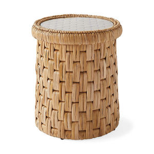 โต๊ะข้างเตียงสานจากผักตบชวา คุณภาพดี สำหรับตกแต่งห้องนอน ราคาถูก - Product Image 3